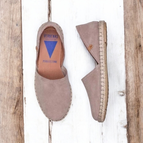 Verbenas “Carmen Espadrilles” in Tan Suede Made in Spain Size EU 41; US10 - Picture 1 of 9